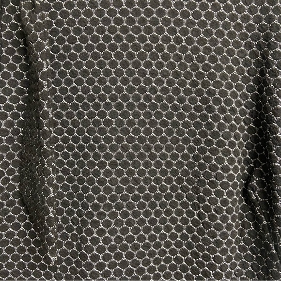 London Style Geometric Print Sheath Dress Size 16 Black White Neck Tie Detail - Picture 9 of 13